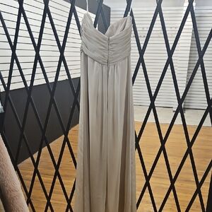 Alvina Valenta Strapless Cream Gown